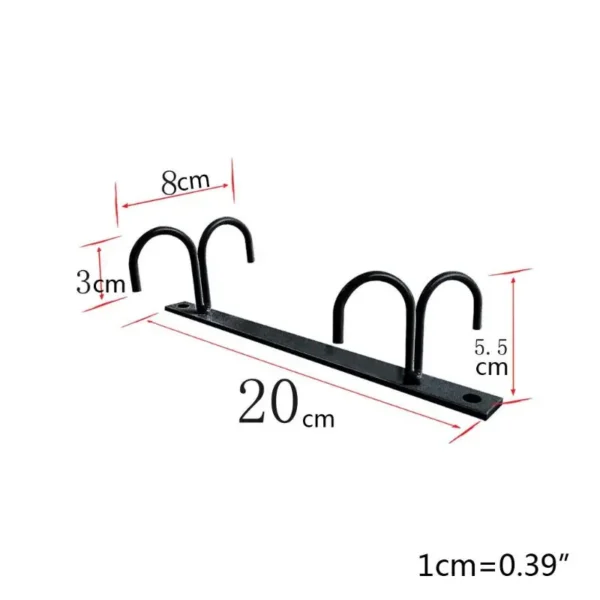 Kitchen Cup Holder Mug Rack Under Cabinet 4 Hooks Under Shelf Display Hanging Drying for Bar Kitchen Utensils Household - Image 4