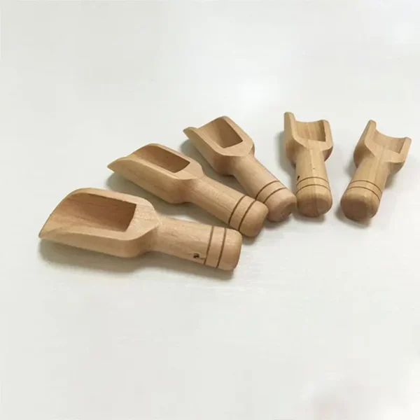 Mini Wooden Scoops Bath Salt Spoon Candy Flour Spoon Scoops Kitchen Utensils Kitchen Tool Laundry Detergent Powder Spoon - Image 4