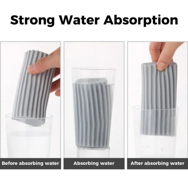 Cleaning Sponge Rich Foam Strong Absorption Cleaning Sponge U-shaped Groove Dust Removal Sponge Cleaning Brush Kitchen Utensil - Image 5
