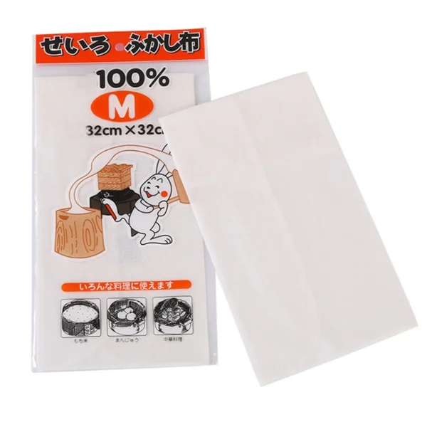3 Piece Cotton Steamer Cloth, Steamed Bun Mat Of Kitchen Utensils, Steamer Cloth, Bun Paper Non-Stick Steamer Gauze - Image 5