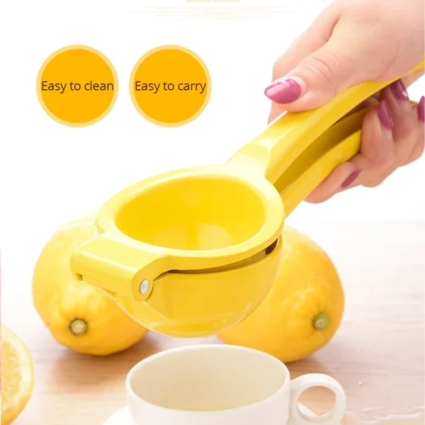 Manual Lemon Squeezer – Aluminum Alloy Hand Pressed Juicer, Portable Fruit Press for Oranges & Lemons, Practical Kitchen Tool - Image 4