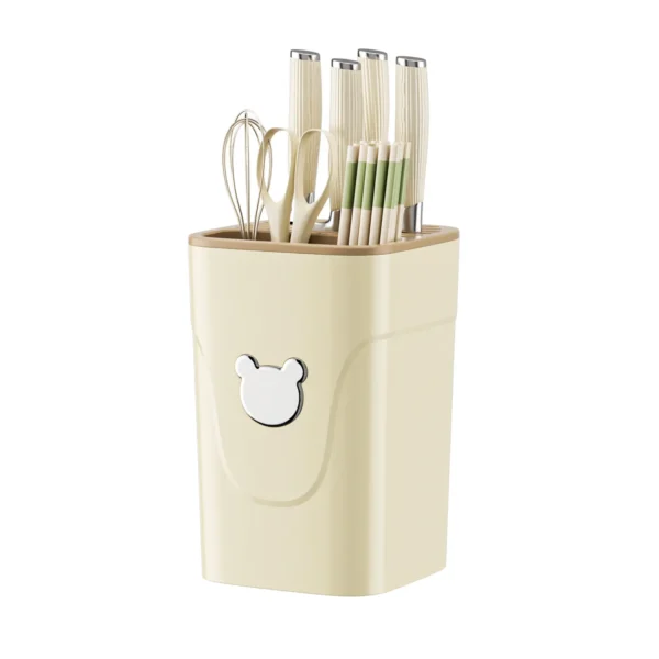 Kitchen knife holder multifunctional storage rack desktop dehydration knife holder chopstick holder storage rack scissor holder - Image 6