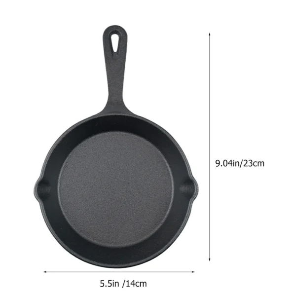 Cast Iron Skillet Egg Frying Pan Kitchen Essentials Multifunctional Cooking Non-stick Mini Small Waffle Maker - Image 5