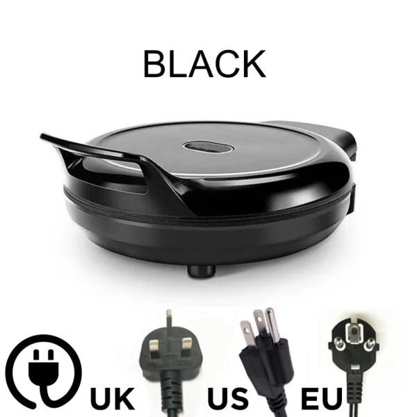 110V/220V Electric Pancake Maker | Double-Sided Heating Pizza Griddle, Crepe & Roti Pan for Kitchen Cooking - Image 5
