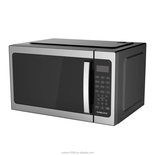 Microwave Oven with Grill 42L White Microwave Oven Household Appliances 59.6x46.8x38.2cm - Image 4