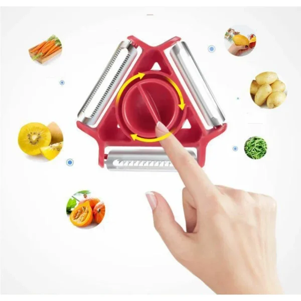 Stainless Steel Multifunctional 3 IN 1 Vegetable Fruits Peeler Shredder Shredded Peeling Artifact Kitchen Tool Accessories - Image 5