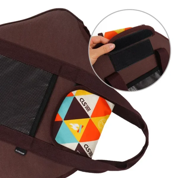 1Pc Outdoor Camping Kitchen Utensil Cookware Storage Bag Travel Barbecue Tray Frying Pan Organizer Thick Carrying Bag - Image 3