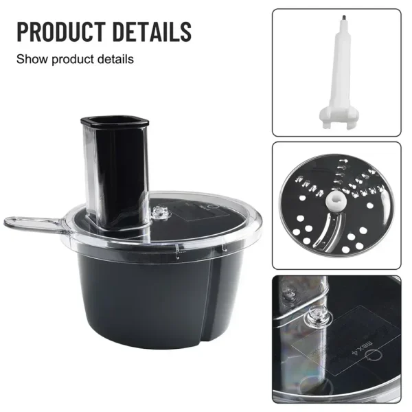 Thermomix TM6 & TM5 Vegetable & Cheese Cutter Accessory Kit | Food Processor Container for Radish, Sweet Potato Slicing | Dishwasher Safe & Easy to Use - Image 5