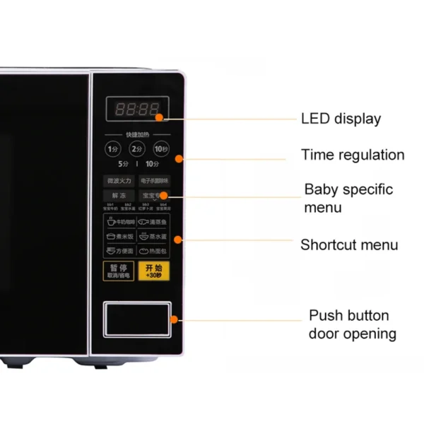 20L Microwave Oven M1-L213C Household Intelligent Multi Functional Home Use Mini Falt-Plate 220v 700w - Image 4