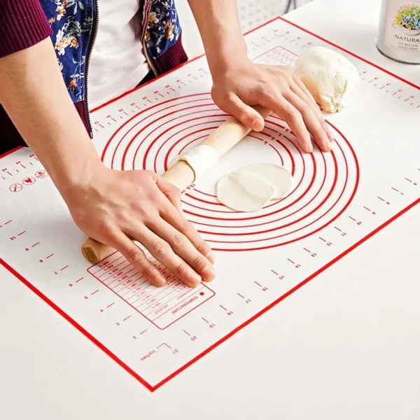 Silicone Baking Mat | Non-Stick Dough Kneading Pad for Pizza, Cake, Pastry, & Cooking | Dishwasher Safe, Multiple Sizes