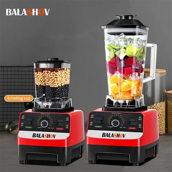 2000W High-Power Commercial Blender - Heavy Duty Mixer for Smoothies, Juices, Ice Crushing & Food Processing - BPA-Free, 1.8L Capacity