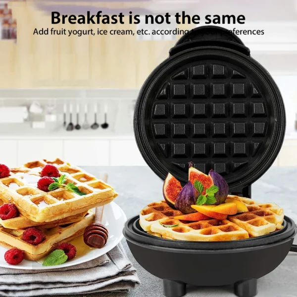 350W Mini Electric Waffle Maker – Non-Stick Pancake, Bubble Egg, and Cake Machine for Quick Breakfast Treats - Image 4