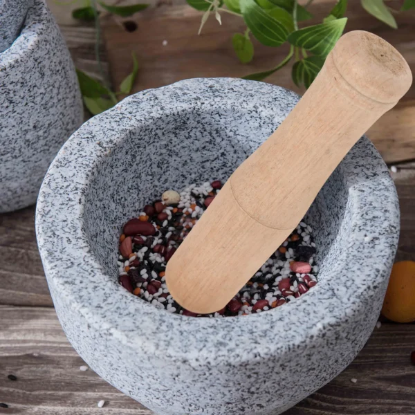 Wood Pestle Muddler Garlic Press Spice Mashers Tool Wooden Garlic Masher Food Grinding Tool Multipurpose Kitchen Utensil Pestle - Image 6