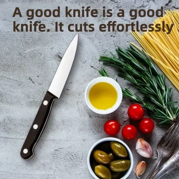 3/6Pc Black Fruit Knife Kitchen Knife Professional Chef Knife Sharp Portable Kitchen Utensil Peeling Anti-rust Anti-stick Peeler - Image 6