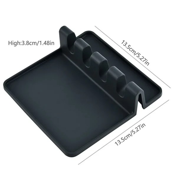Kitchen Silicone Cutlery Holder BPA-free Durable Spoon Holder With Pad Heat Resistant Spoon Holder Kitchen Utensil - Image 6