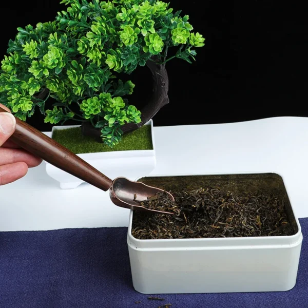 Wooden Spoon Long Handle Teas Poon Tea Shovel Coffee Bean Spoon Tableware Tea Ceremony Supplies Kitchen Cooking Utensils - Image 3