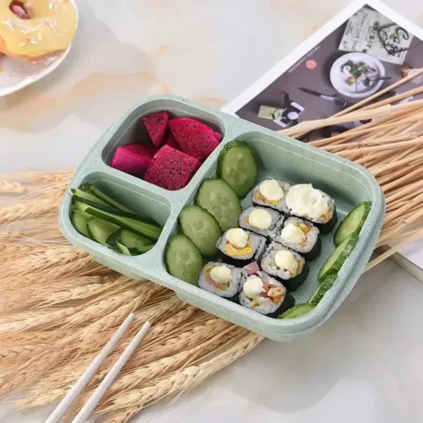 Separate Lunch Box Portable Bento Box Lunchbox Leakproof Food Container Microwave Oven Dinnerware for Kids School Adult Office - Image 4