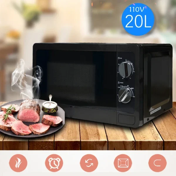 Fully Automatic 20L Microwave Oven Marine Commercial Household Temperature Control Microwave Steam Grill 1050W - Image 6