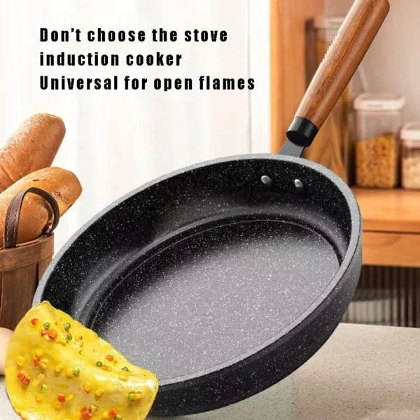 30cm Non-Stick Frying Pan Wok Pan With lid Home Induction Gas Stove Universal Saucepan Steak Skillet Pancake Kitchen Cookware - Image 3