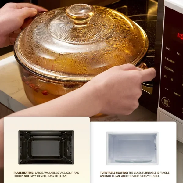 20L Micro -crystal Panel Microwave Oven，household Multi -function Fully Automatic Microwave Oven - Image 3