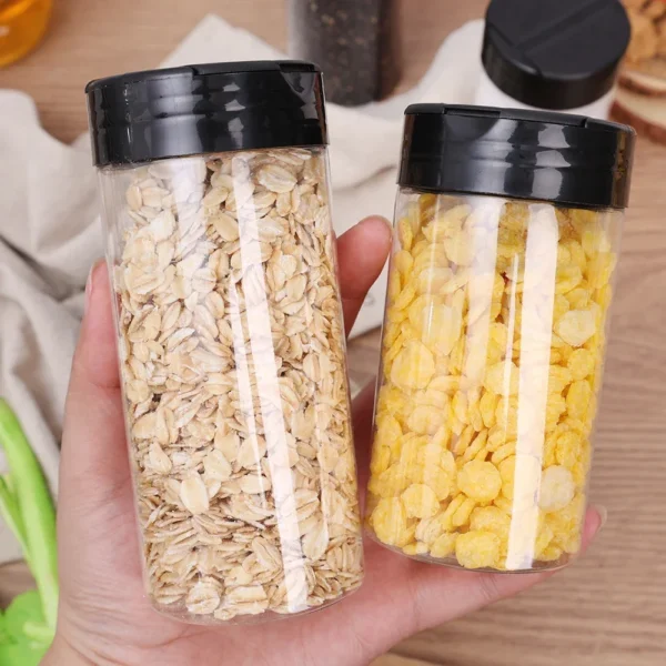 Reusable Transparent Seasoning Jars – Spice & Condiment Storage Bottles for Kitchen – 100ml to 300ml Sizes – Set of 1, 3, 6, 12, or 24 Jars - Image 2
