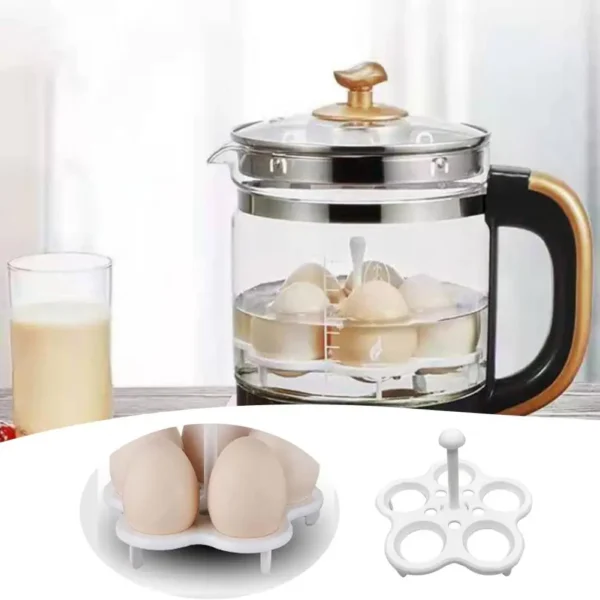 5 Holes Egg Steamer Rack Plastic Health Pot Egg Cooking Tray Eggs Poachers Stand Kitchen Cooking Utensils Tools For-Thermomix