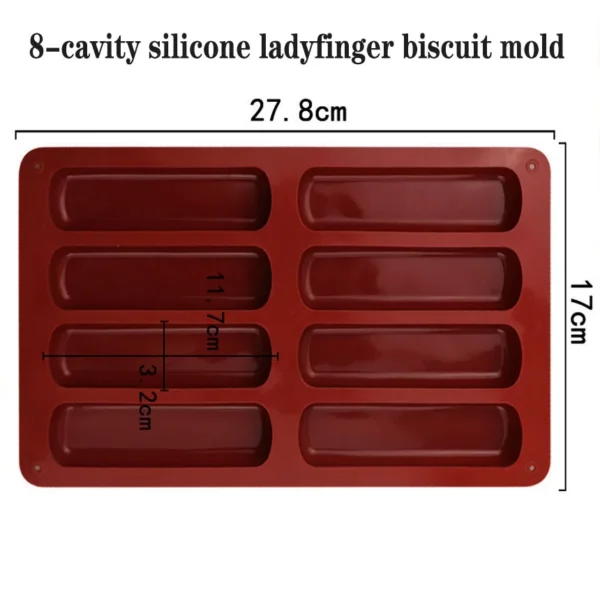 Silicone Baking Molds – Cake, Chocolate, Biscuit & Mousse Tray – High-Temperature Resistant Household Baking Tools - Image 2