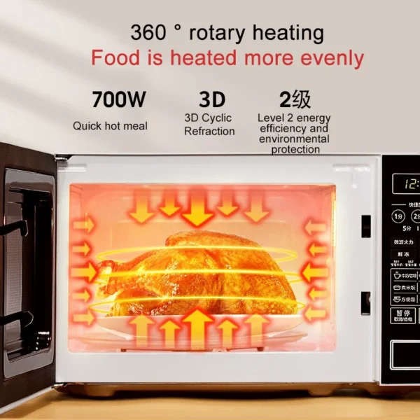 20L Microwave Oven M1-L213C Household Intelligent Multi Functional Home Use Mini Falt-Plate 220v 700w - Image 5