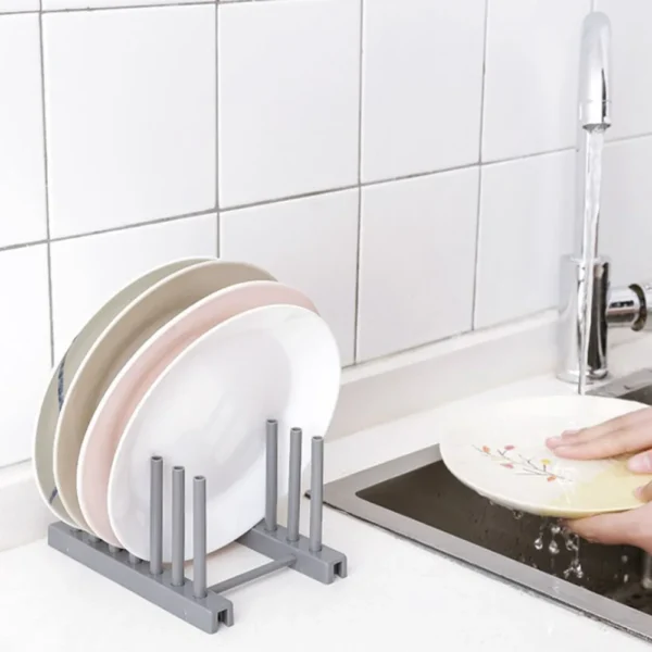 Detachable Plastic Kitchen Dish Bowl Plate Drying Utensils Rack Drainer Holder Removable Cutlery Storage Rack Draining Tool - Image 2