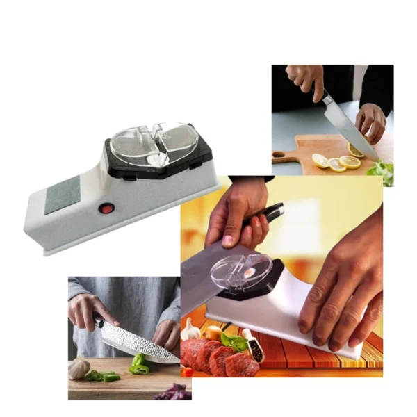 Electric Knives Sharpener Multifunctional Kitchen Chef Edge Sharpening Machines with Protective Devices Simple DropShip