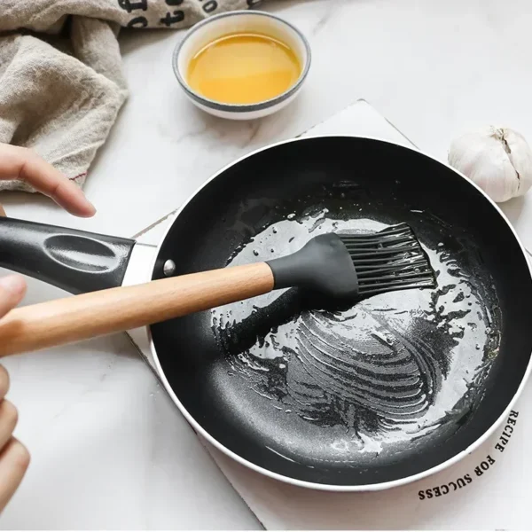 12-Piece Food-Grade Silicone Kitchen Utensil Set – Turner, Spatula, Measuring Spoons & More – Eco-Friendly, Practical Cooking Tools - Image 4