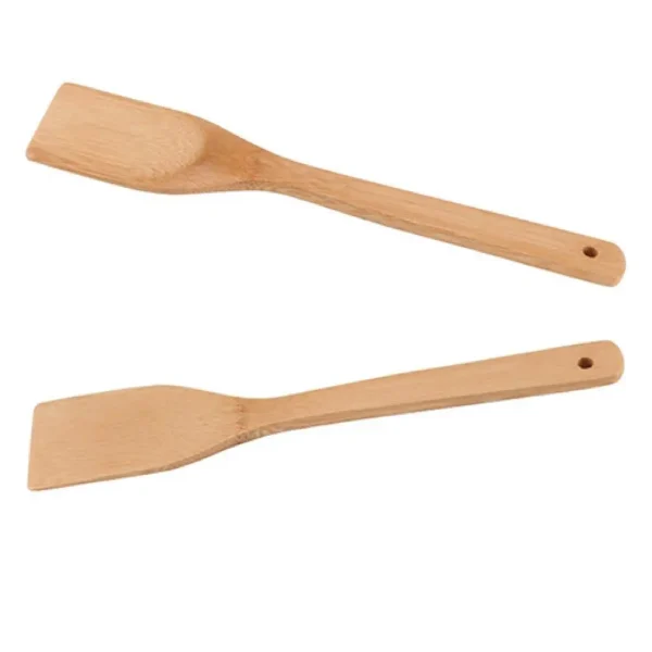 1 Pcs Bamboo Wooden Kitchen Tools Utensils Cooking Non-Stick Spatula Spoon New Wave Mini Wood for Spoon Flatware Kitchen Tool