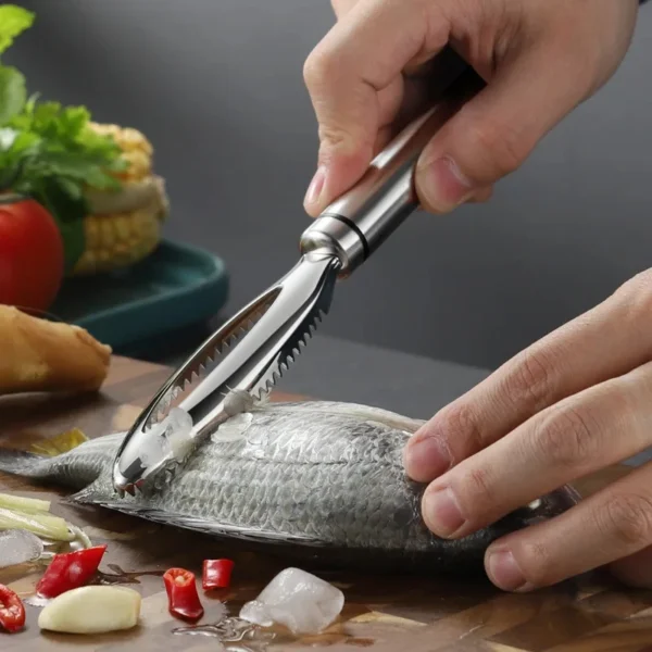 Fish Scale Remover Kitchen Fish Descaler Tool Fish Bone Tweezers/Fish Descaler Kitchen Utensil Gadget Kitchen Cooking Assistant - Image 5