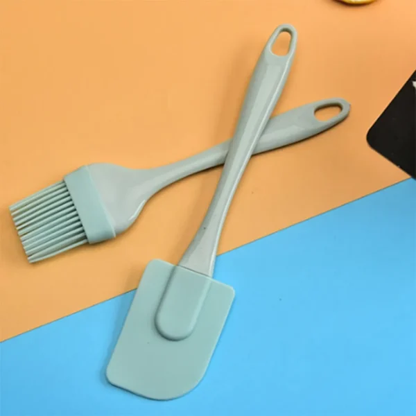 3PCS Silicone Spatula Set | Non-Stick Cake Scraper, Oil Brush & Mixer Spatula for Baking, Cooking & DIY - Image 5