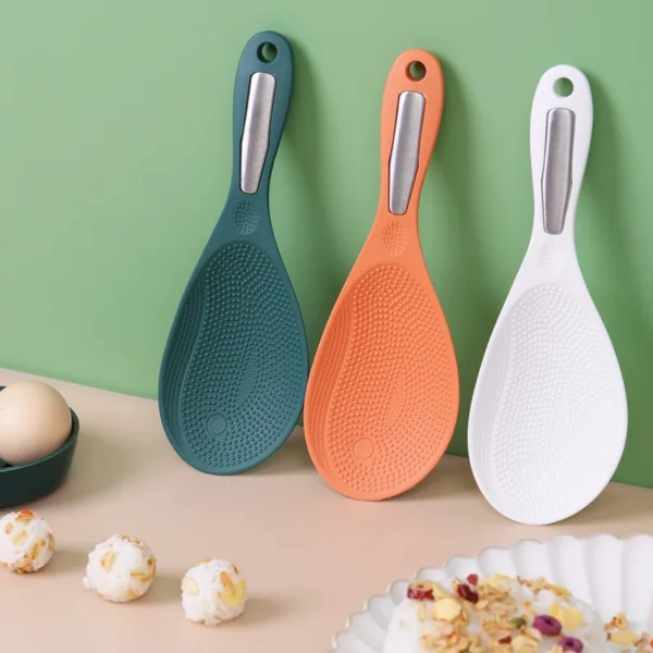 New Plastic Rice Spoon Food Grade Household Non-Stick Rice Cooker Serving Rice Spoon Kitchen Utensils High Temperature Resistant