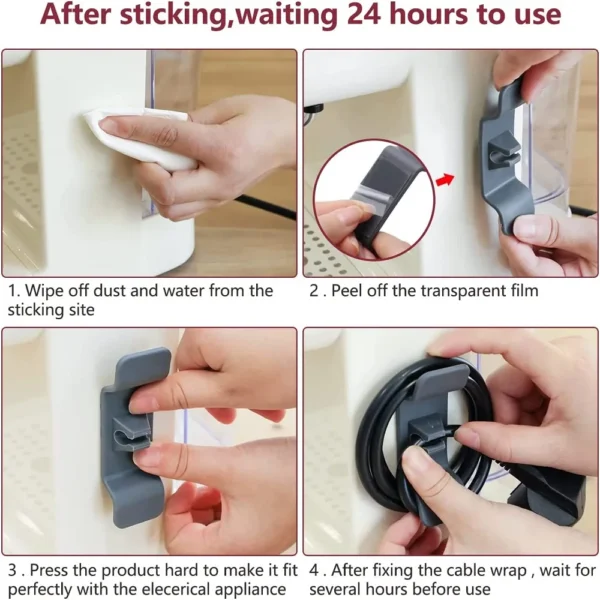 10/5/1 Pcs Cord Organizer for Appliances Kitchen Storage Cord Wrapper Cable Wire Cord Organizer Air Fryer Coffee Machine Kitchen - Image 6