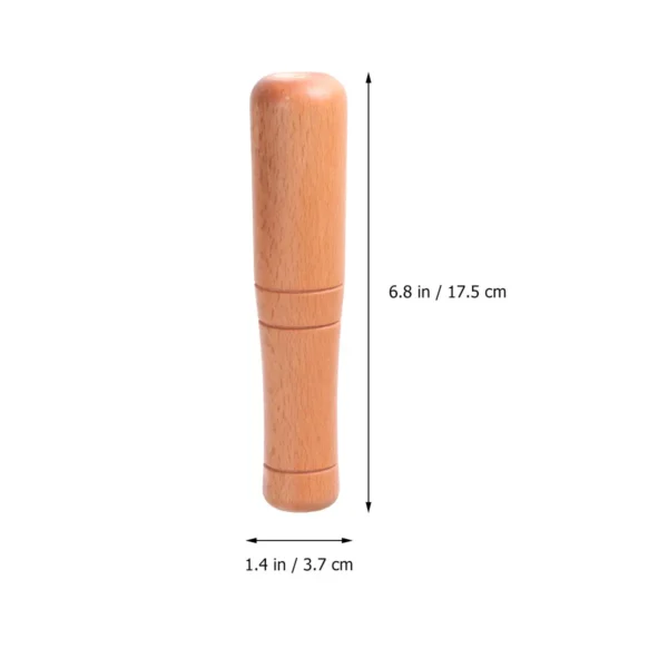 Wood Pestle Muddler Garlic Press Spice Mashers Tool Wooden Garlic Masher Food Grinding Tool Multipurpose Kitchen Utensil Pestle - Image 3