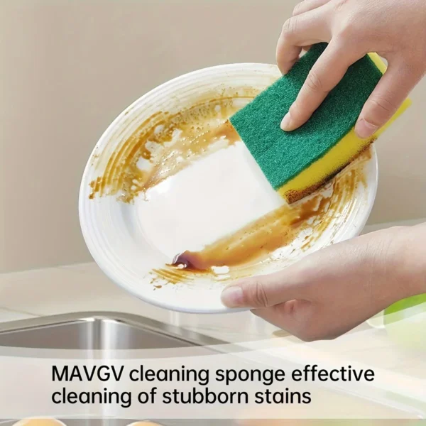 20-Pack Double-Sided Scouring Pads – Kitchen Sponges for Dishwashing, Pots, Bowls, and Home Cleaning - Image 5