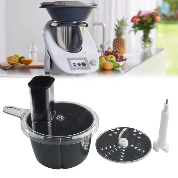 Thermomix TM6 & TM5 Vegetable & Cheese Cutter Accessory Kit | Food Processor Container for Radish, Sweet Potato Slicing | Dishwasher Safe & Easy to Use - Image 2