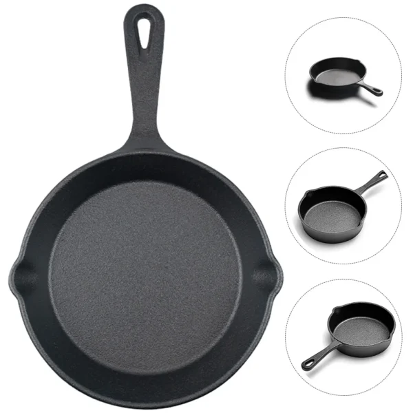 Cast Iron Skillet Egg Frying Pan Kitchen Essentials Multifunctional Cooking Non-stick Mini Small Waffle Maker - Image 6