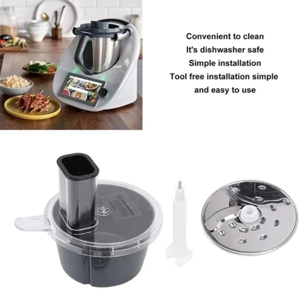 Multifunctional Food Processor Cutter Kit for Vorwerk Thermomix TM5 & TM6 | Blender Accessory for Slicing, Chopping, and Food Prep - Image 2