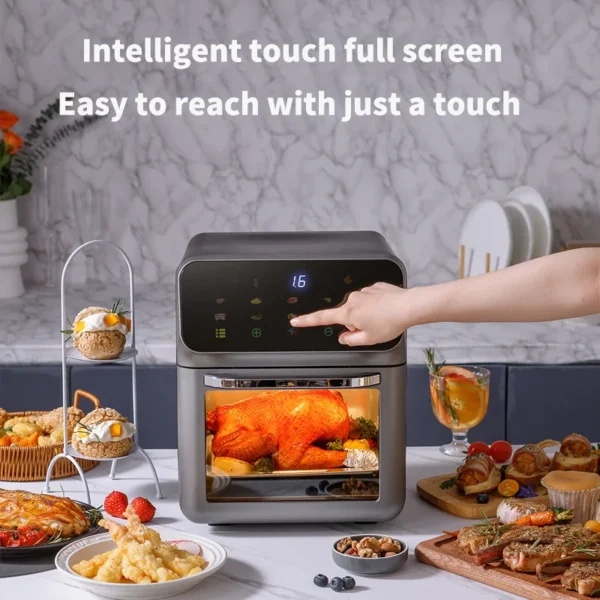 10L Large Capacity Electric Air Fryer – Oil-Free, 360° Hot Air Circulation, Smart Temperature Control, Convection Oven, Deep Fryer - Image 2