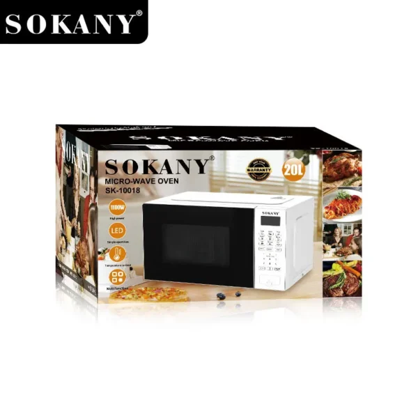 Houselin Benchtop Microwave with Smart Sensor, Touch, One-Touch Quick Menu, Silent Option, 1100W, Stainless Steel - Image 6
