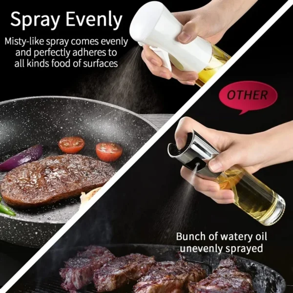200/300/500ml Oil Spray Bottle for BBQ & Cooking | Olive Oil Sprayer, Vinegar Dispenser, Baking & Roasting Oil Sprayer - Image 4