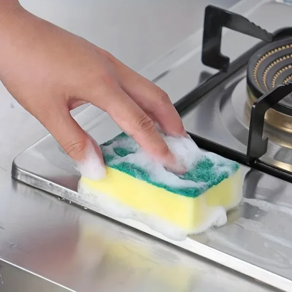 20-Pack Double-Sided Scouring Pads – Kitchen Sponges for Dishwashing, Pots, Bowls, and Home Cleaning - Image 2