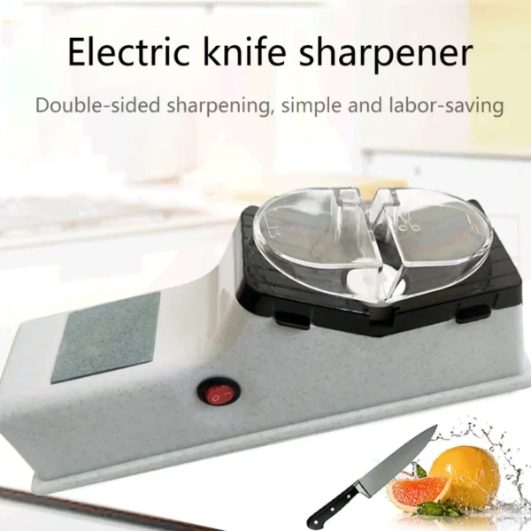 Electric Knives Sharpener Multifunctional Kitchen Chef Edge Sharpening Machines with Protective Devices Simple DropShip - Image 2