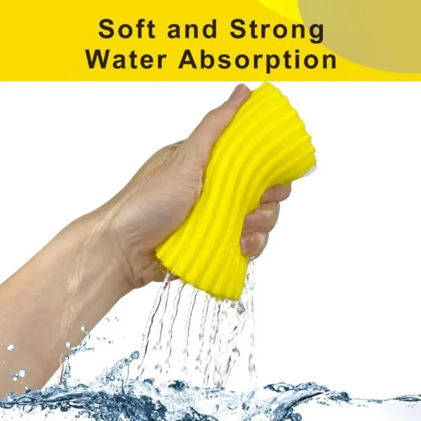 Cleaning Sponge Rich Foam Strong Absorption Cleaning Sponge U-shaped Groove Dust Removal Sponge Cleaning Brush Kitchen Utensil - Image 3