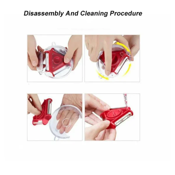 Stainless Steel Multifunctional 3 IN 1 Vegetable Fruits Peeler Shredder Shredded Peeling Artifact Kitchen Tool Accessories - Image 6