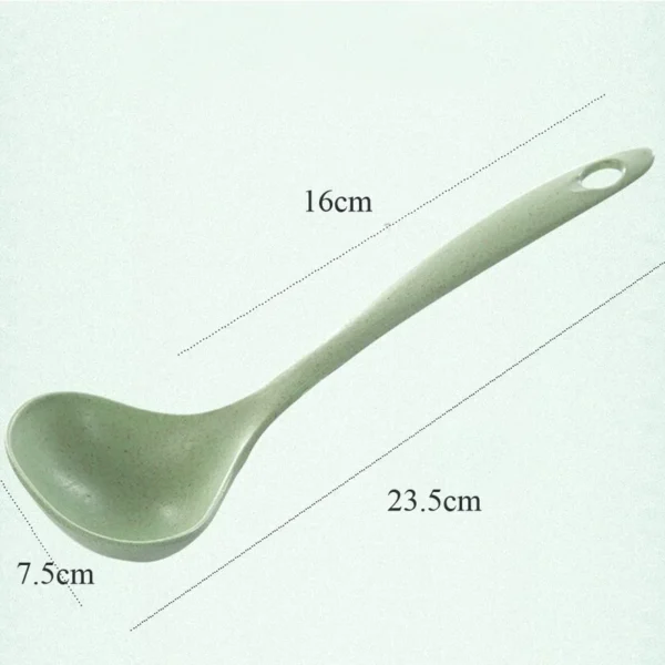 1pcs Wheat Stalk Spoon Tablespoons Household Utensils Spoons Plastic Large Soup Long Porridge Rice DinnerScoop Kitchen Tools - Image 5