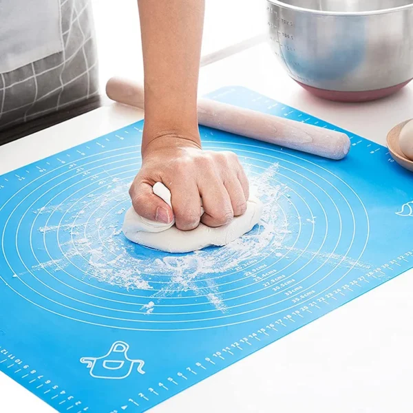 Extra Large Silicone Baking Mat with Measurements | Non-Stick Kneading Dough, Pizza, Cake, and Pastry Mat | 70x50cm | FDA Approved